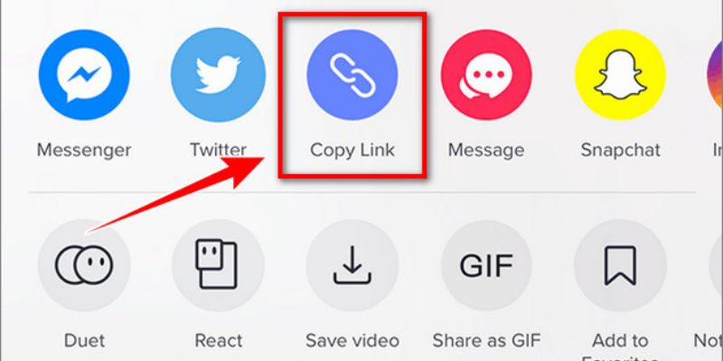 Sao chép liên kết video cần tải về